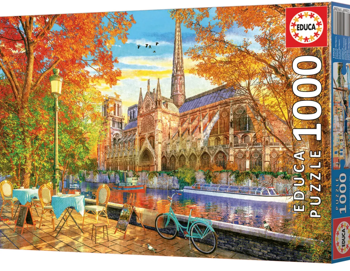 Educa Notre Dame in de Herfst - puzzel 1000 stukjes