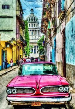 Educa Oldtimer in Havana - puzzel van 1000 stukjes