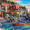 Educa Ondergaande zon in Como - puzzel van 3000 stukjes