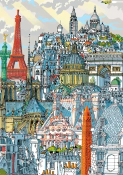 Educa Parijs - Carlo Stanga - puzzel 1000 stukjes
