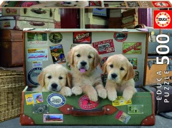 Educa Puppies in de koffer - legpuzzel van 500 stukjes
