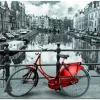 Educa Rode fiets in Amsterdam, 1000 stukjes
