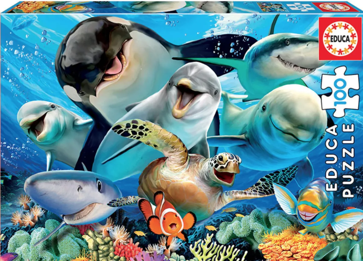 Educa Selfie onder water - puzzel van 100 stukjes