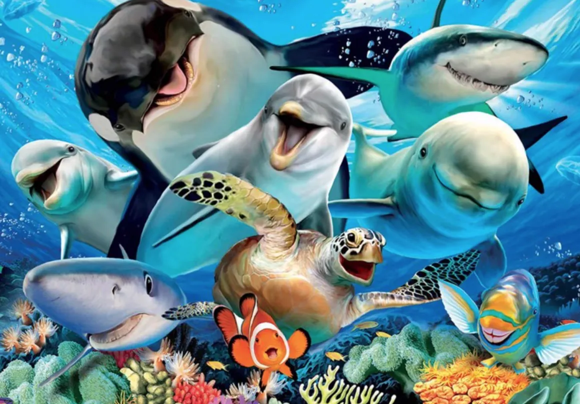 Educa Selfie onder water - puzzel van 100 stukjes
