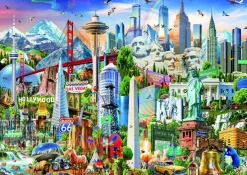 Educa Symbolen van Noord-Amerika - legpuzzel van 1500 stukjes