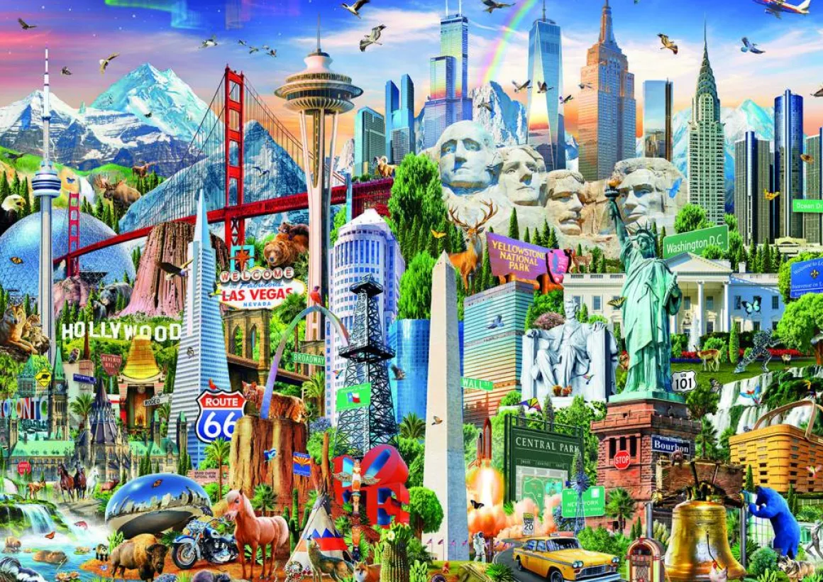 Educa Symbolen van Noord-Amerika - legpuzzel van 1500 stukjes