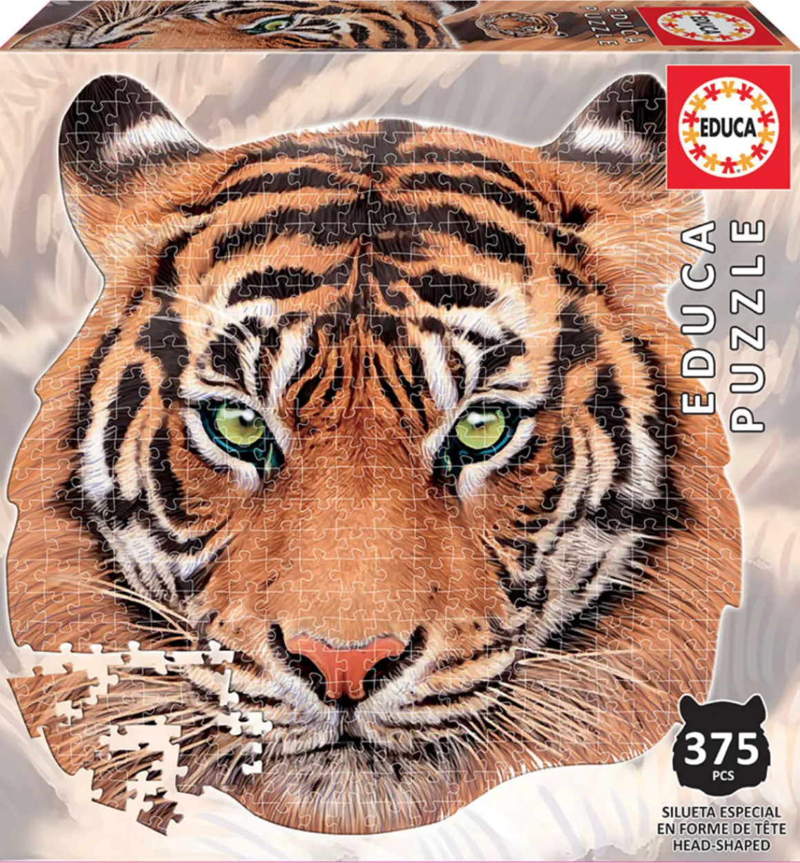 Educa Tijger - vormenpuzzel - puzzel van 375 stukjes