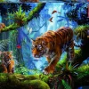 Educa Tijgers in de bomen - legpuzzel van 1000 stukjes