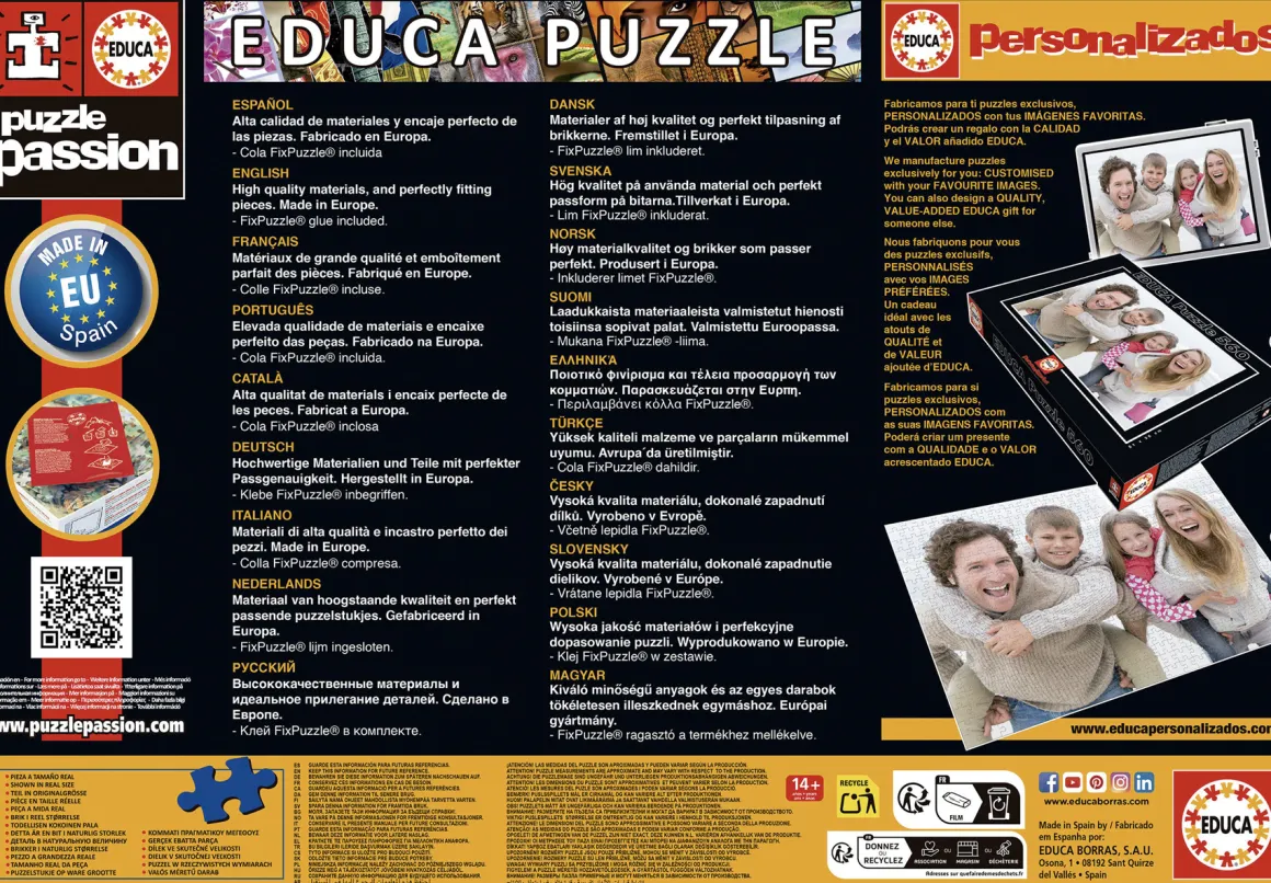 Educa Vermeer - 2 x 1000 stukjes legpuzzel