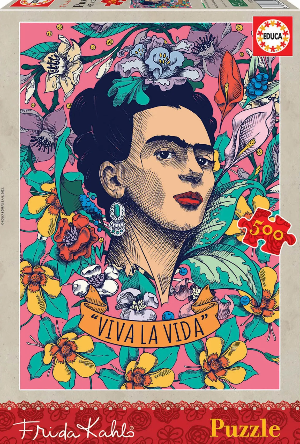 Educa Viva la Vida - Frida Kahlo - legpuzzel van 500 stukjes