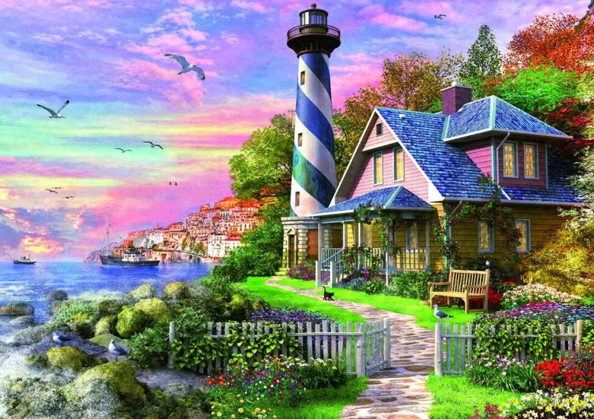 Educa Vuurtoren in Rock Bay - legpuzzel van 1000 stukjes