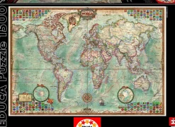 Educa Wereldkaart - puzzel van 1500 stukjes