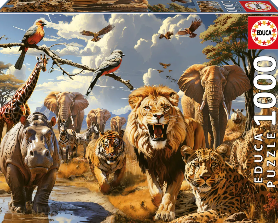 Educa Wilde Dieren - puzzel 1000 stukjes