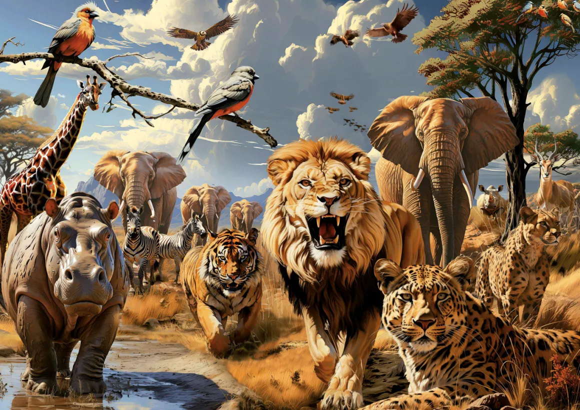 Educa Wilde Dieren - puzzel 1000 stukjes