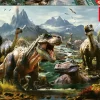 Educa Woeste Dinosaurussen - puzzel 1000 stukjes