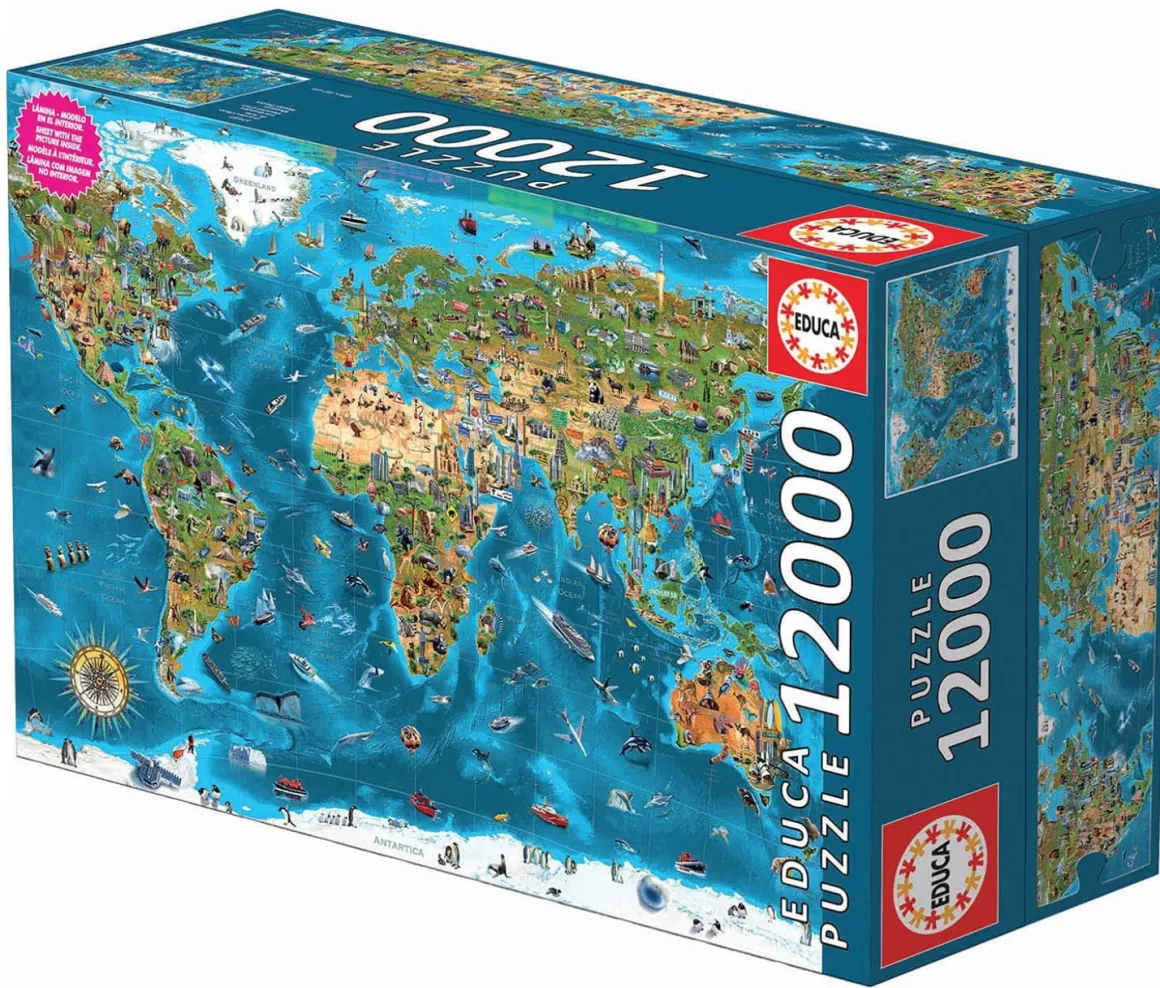 Educa Wonderen van de wereld - puzzel van 12000 stukjes