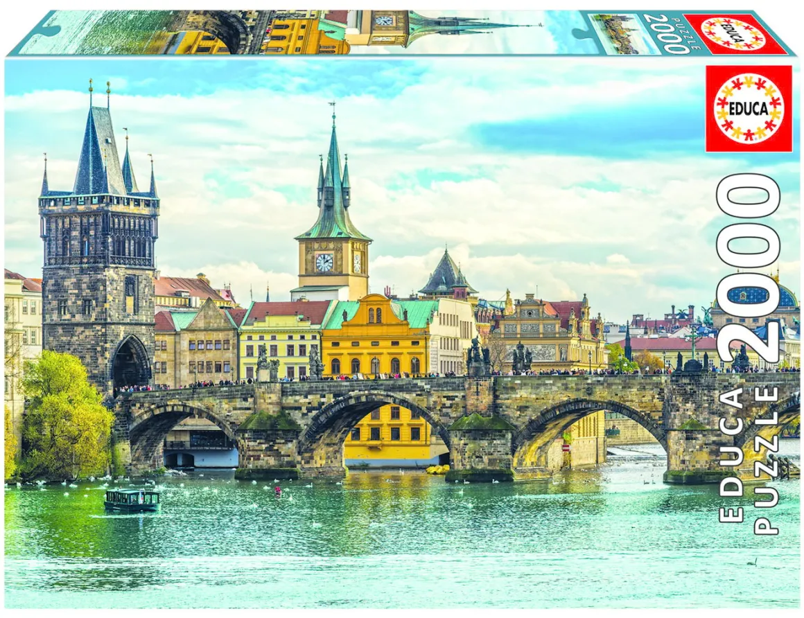 Educa Zicht op Praag - puzzel van 2000 stukjes