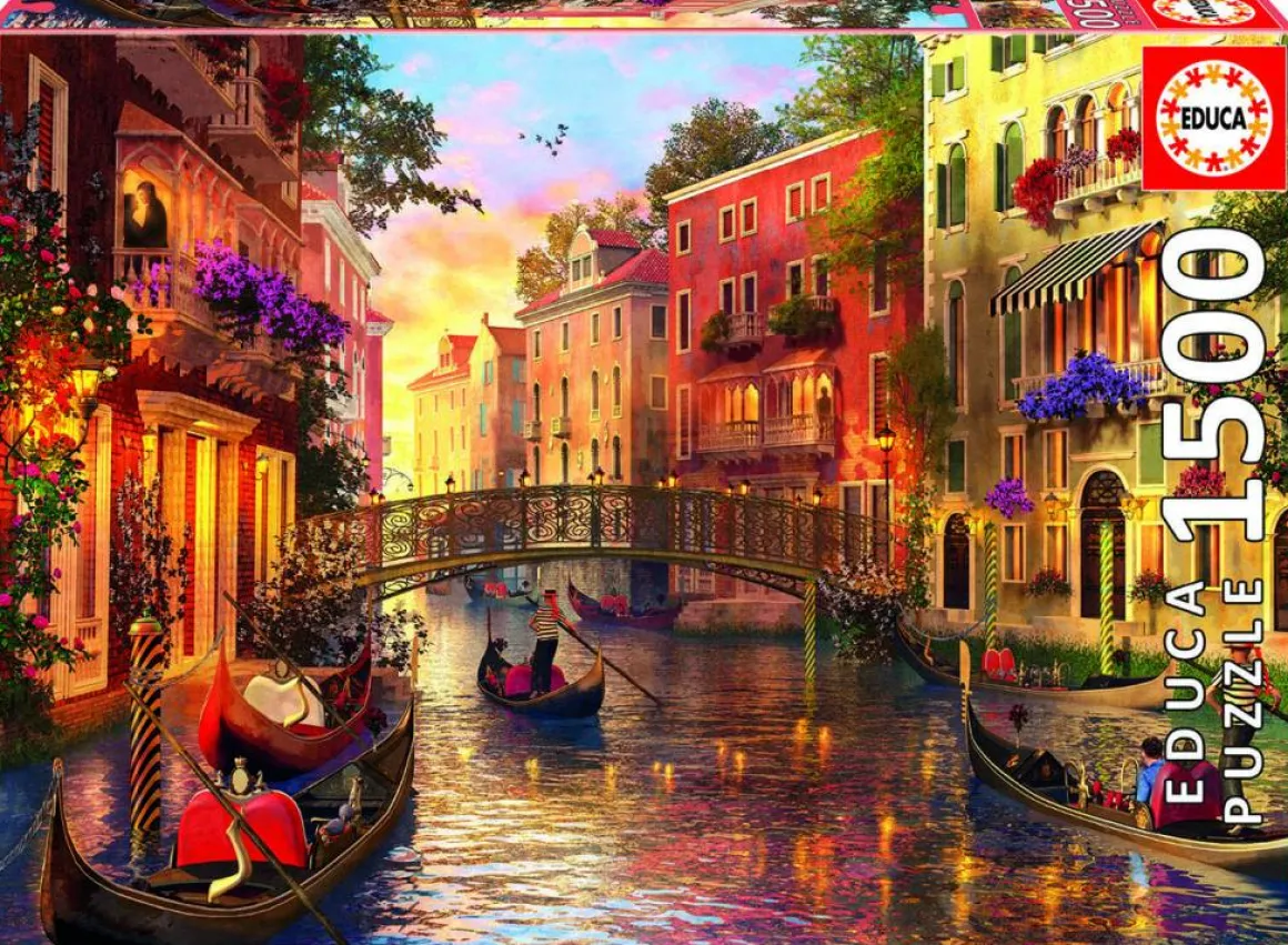 Educa Zonsondergang in Venetië - puzzel van 1500 stukjes