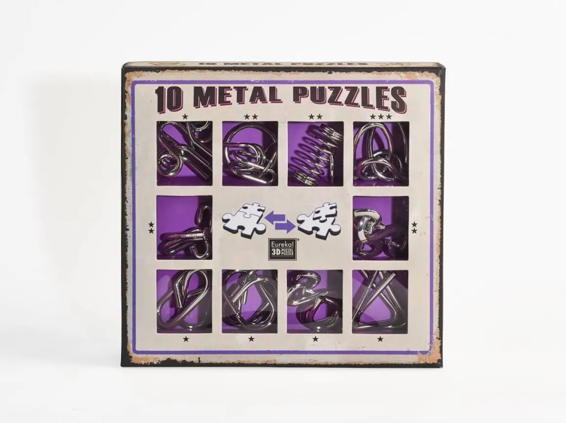 Eureka 10 Metalen breinbrekers - paarse set