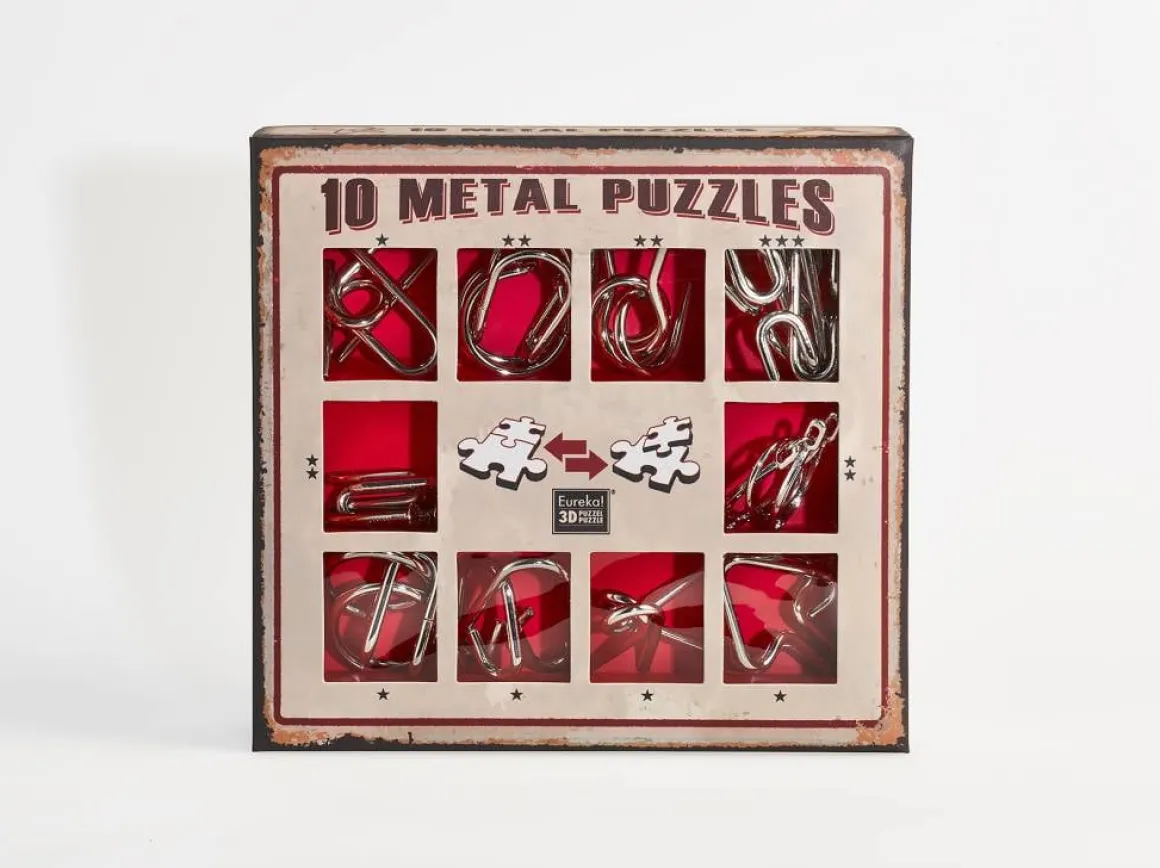 Eureka 10 Metalen breinbrekers - rode set