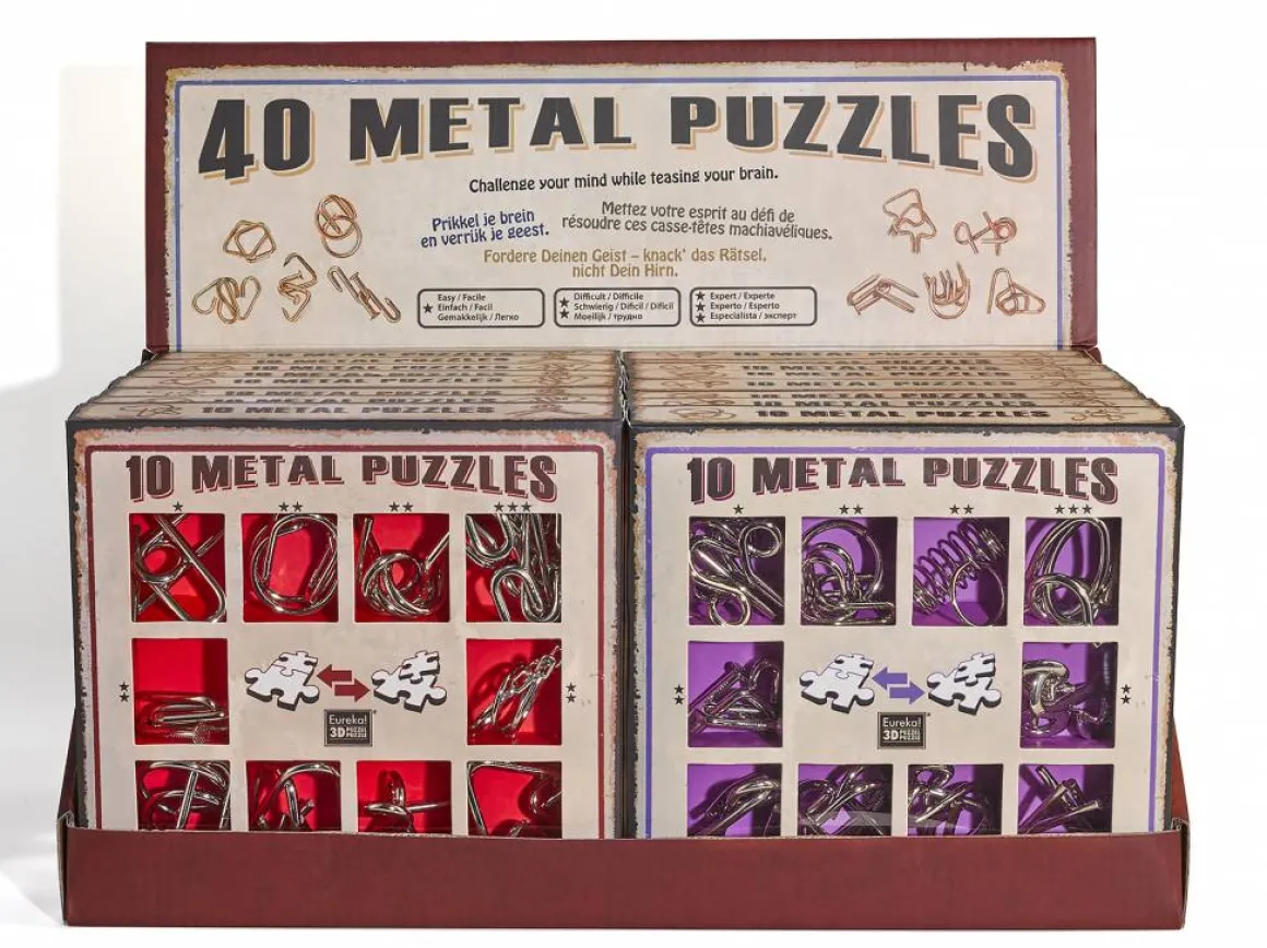 Eureka 10 Metalen breinbrekers - rode set