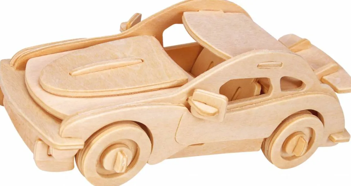 Eureka Sportwagen - Gepetto's Workshop - 3D puzzle in hout