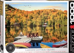 Eurographics Puzzles Cottage aan het meer - Quebec - puzzel van 1000 stukjes