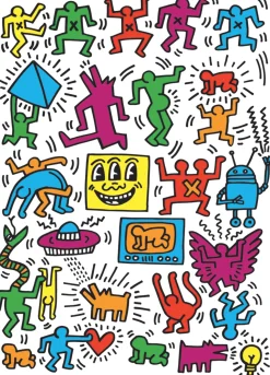 Eurographics Puzzles Keith Haring - Collage - puzzel van 1000 stukjes