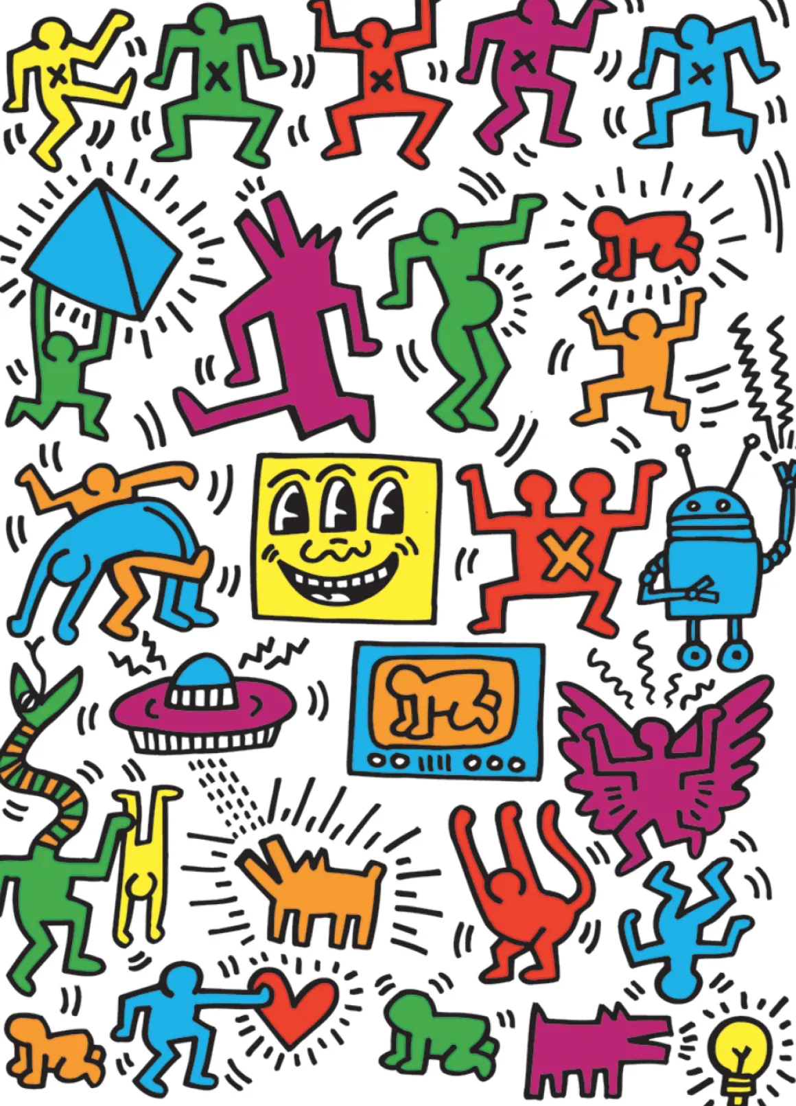 Eurographics Puzzles Keith Haring - Collage - puzzel van 1000 stukjes