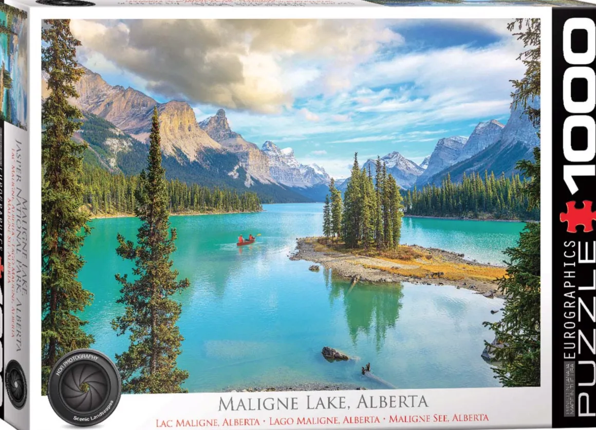 Eurographics Puzzles Maligne Lake Alberta - Canada - puzzel van 1000 stukjes