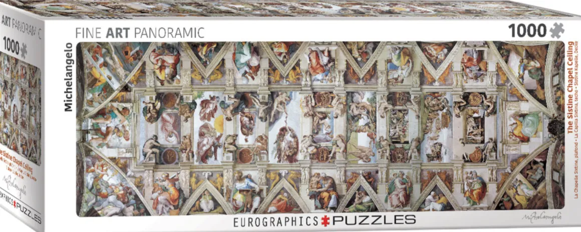 Eurographics Puzzles Sixtijnse kapel - Plafond- puzzel van 1000 stukjes