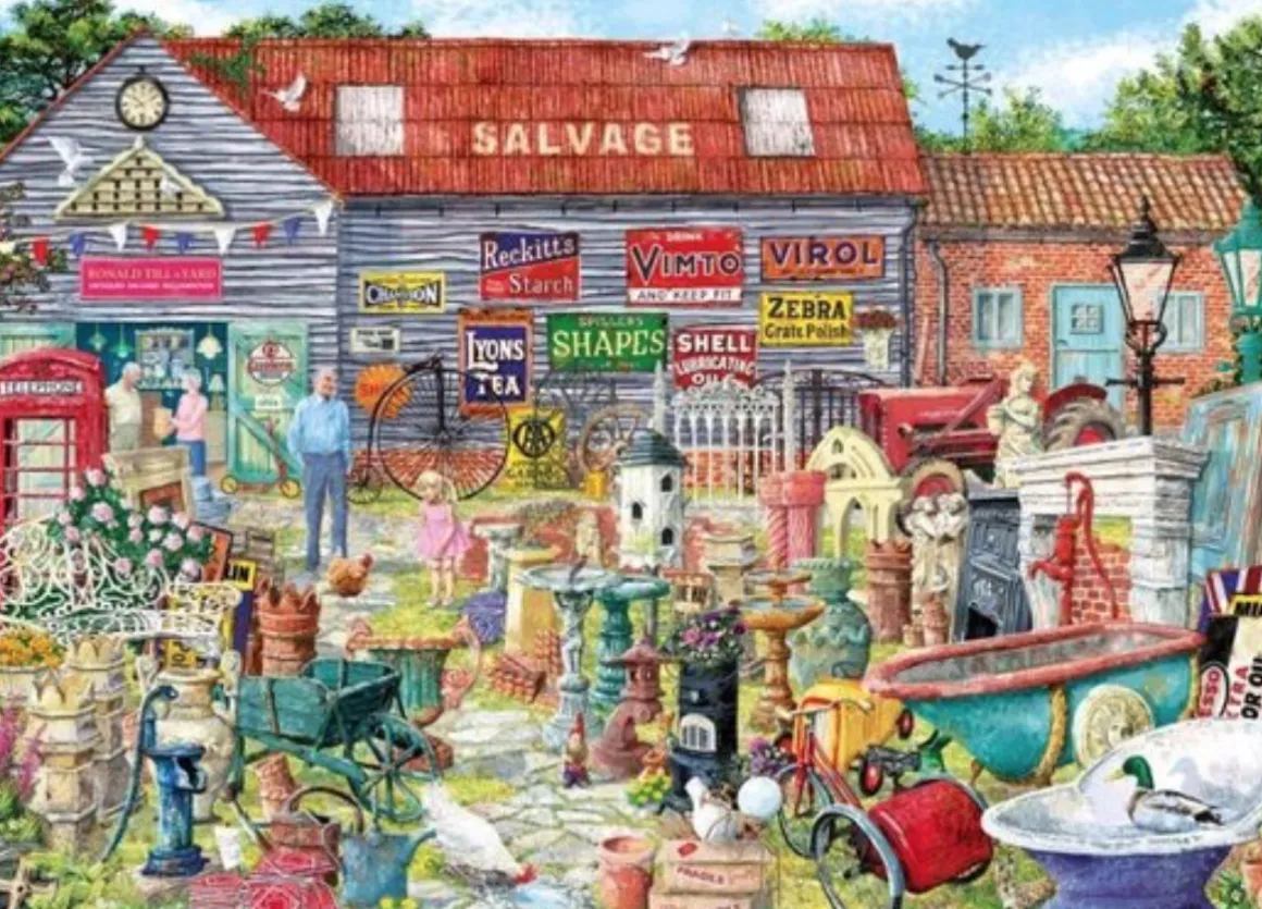 Gibsons Pots & Penny Farthings - puzzel van 1000 stukjes