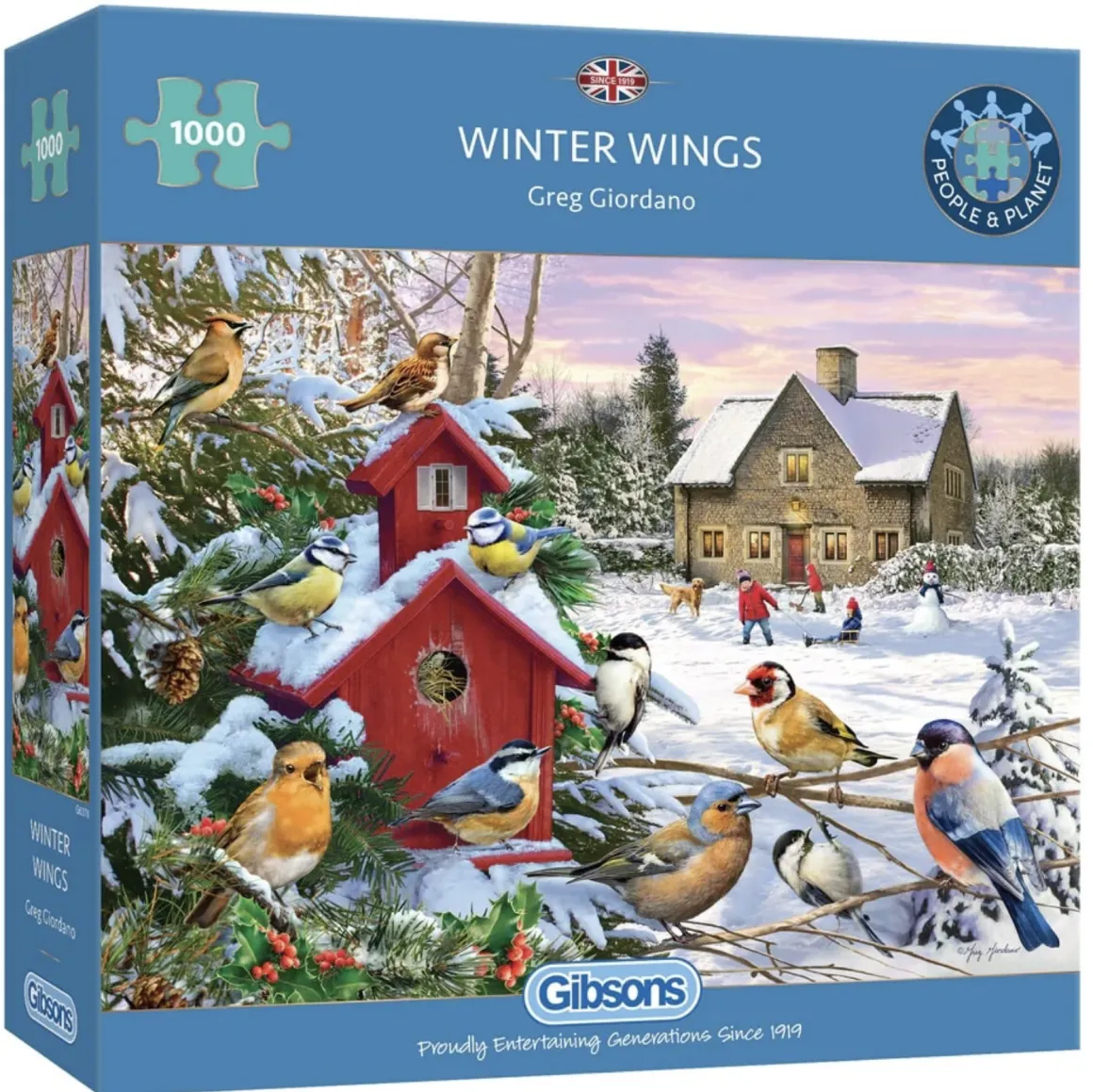 Gibsons Wintervleugels - puzzel van 1000 stukjes