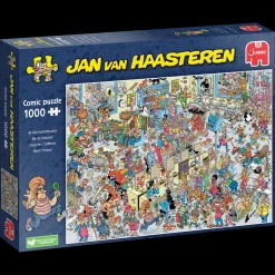 Jumbo Bij de kapper - Jan van Haasteren - puzzel van 1000 stukjes
