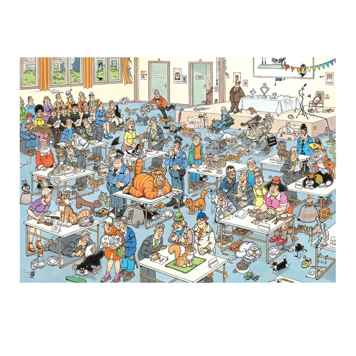 Jumbo De Kattenshow - Jan van Haasteren - puzzel van 2000 stukjes