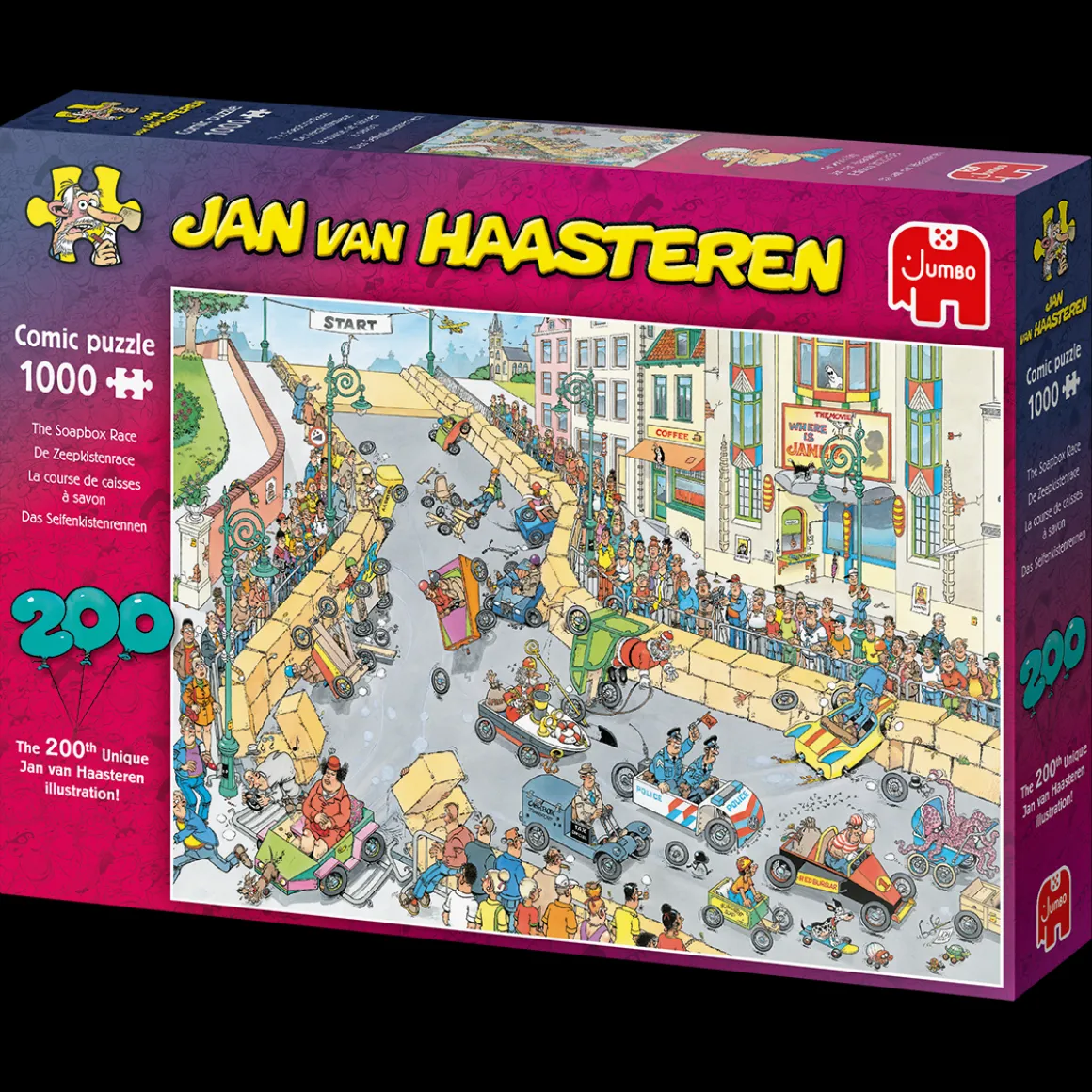 Jumbo De Zeepkistenrace - Jan van Haasteren - puzzel van 1000 stukjes