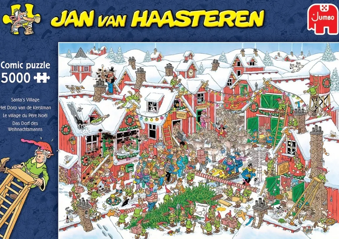 Jumbo Het dorp van de Kerstman - Jan van Haasteren - puzzel van 5000 stukjes