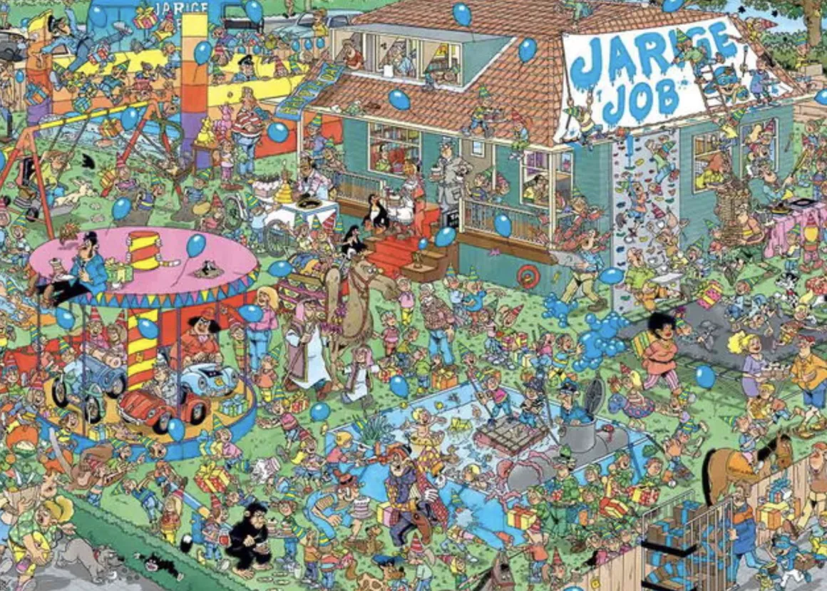Jumbo Jarige Job - Jan van Haasteren - 1000 stukjes