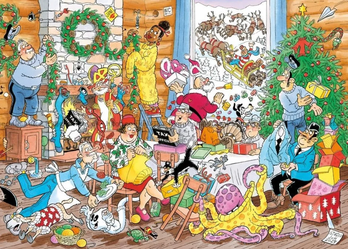 Jumbo Kerstkriebels - Jan van Haasteren - puzzel van 500 stukje