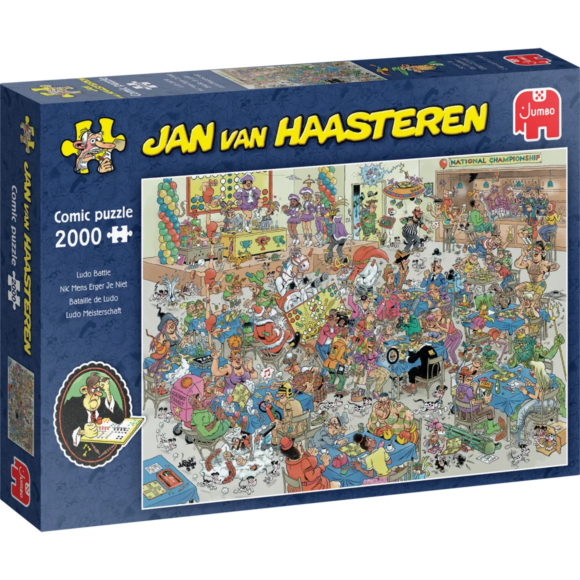 Jumbo Mens Erger Je Niet - Jan van Haasteren - 2000 stukjes