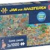 Jumbo Muziekwinkel / Vakantiekriebels - JvH - 2 puzzels van 1000 stukjes