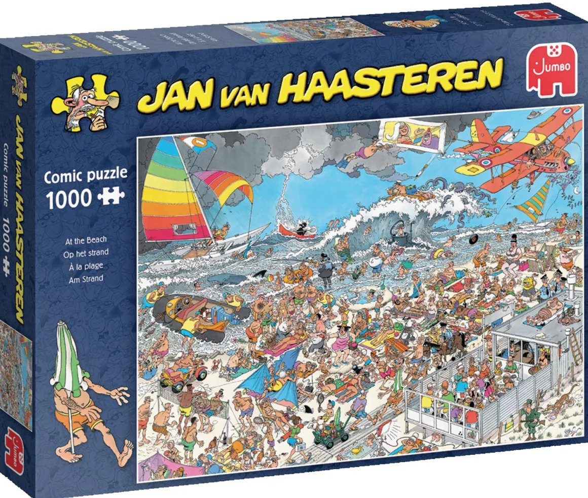 Jumbo Op het strand - Jan van Haasteren - puzzel van 1000 stukjes