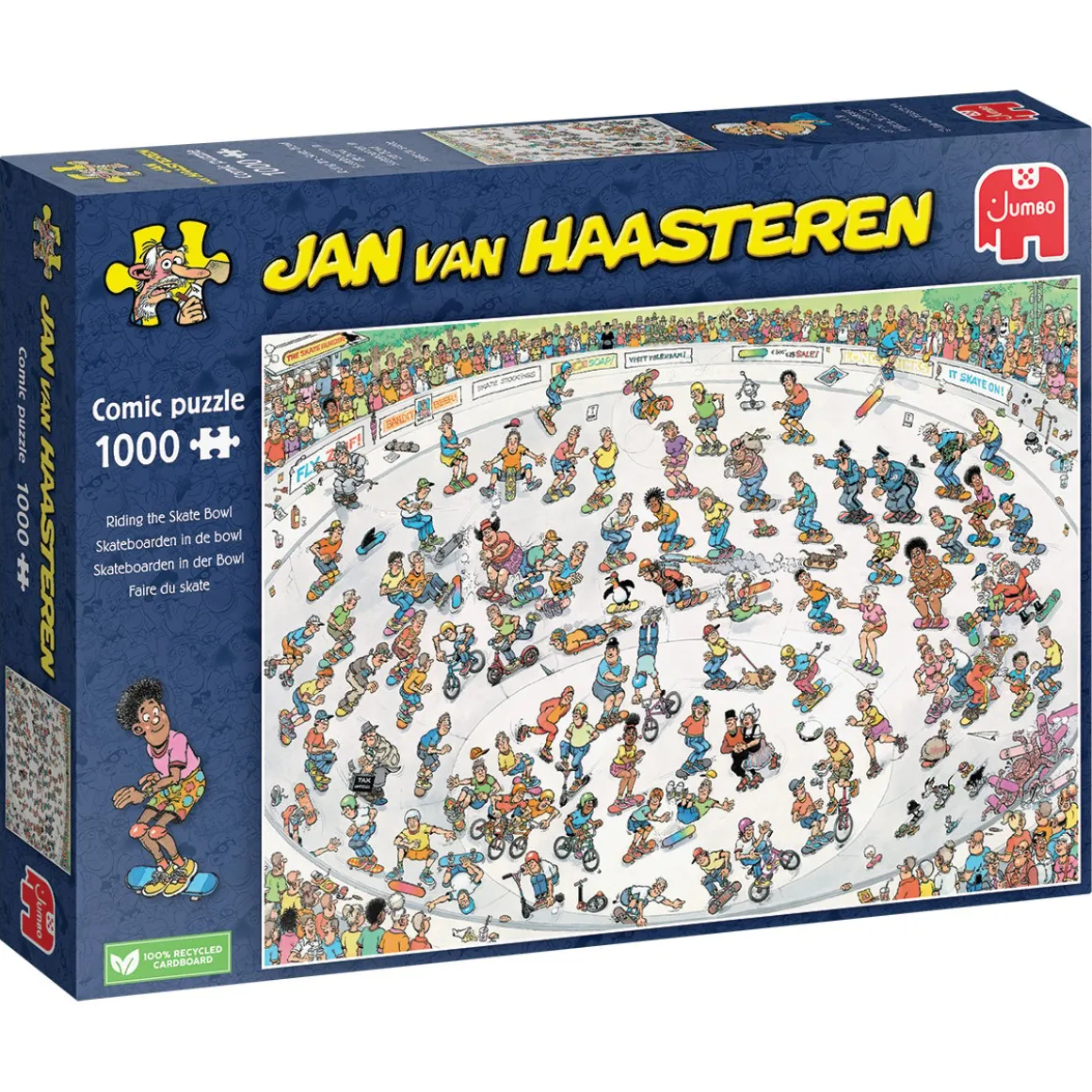 Jumbo Skateboarden in de bowl - Jan van Haasteren - 1000 stukjes