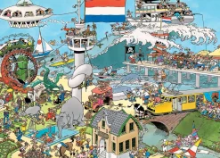 Jumbo Ter Land, ter Zee en in de Lucht / Verkeerschaos- JvH - 2 puzzels van 1000 stukjes