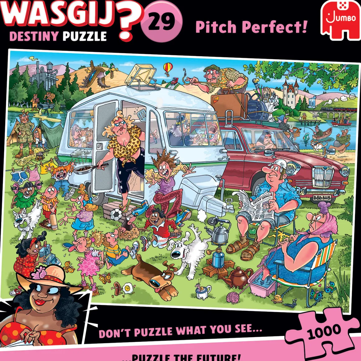 Jumbo Wasgij Destiny 29 - Pitch-Perfect! - Camping - 1000 stukjes