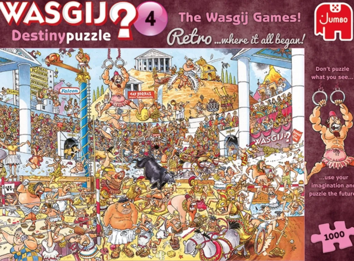 Jumbo Wasgij Destiny Retro 4 - The Wasgij Games! - 1000 stukjes