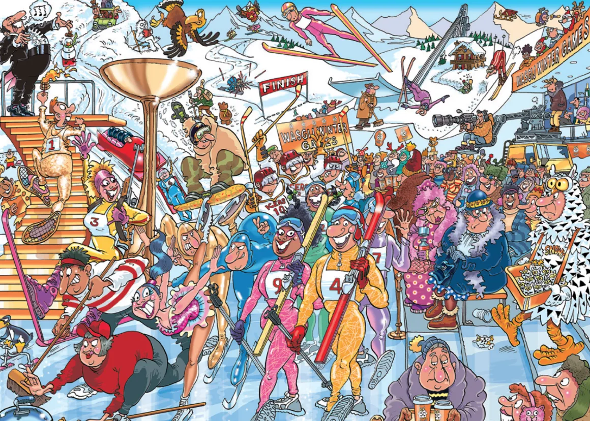 Jumbo Wasgij Mystery 22 - Wasgij Winter Games - 1000 stukjes