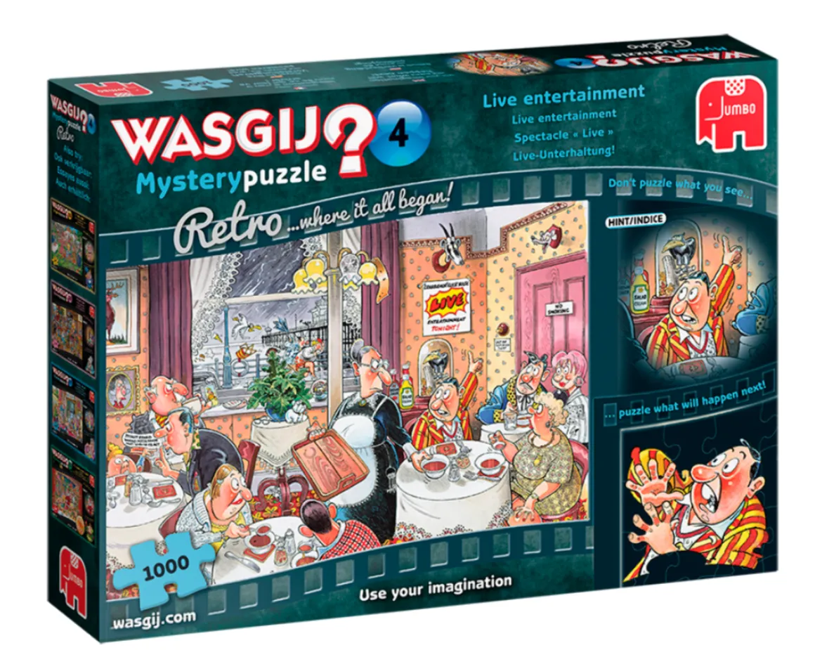 Jumbo Wasgij Mystery 4 Retro - Live entertainment - 1000 stukjes