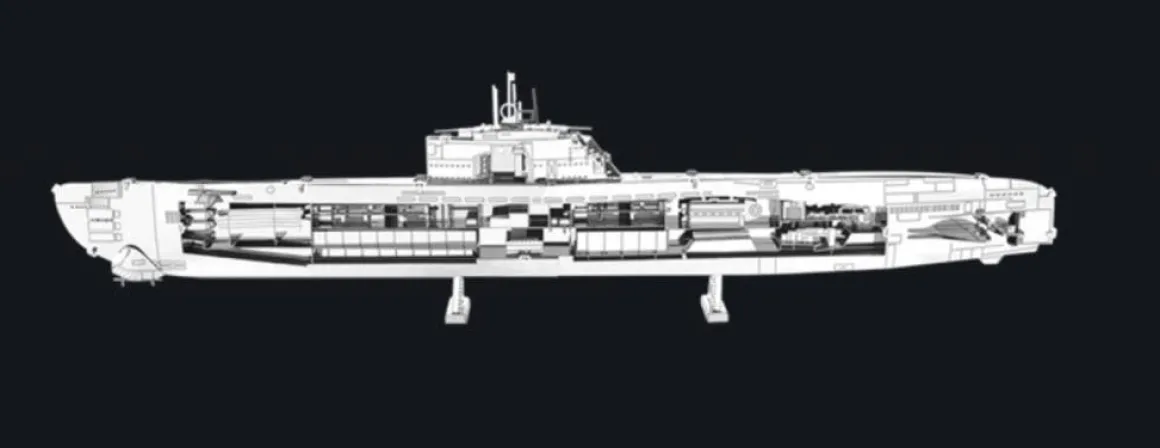 Metal Earth U-boat type XXI - 3D puzzel