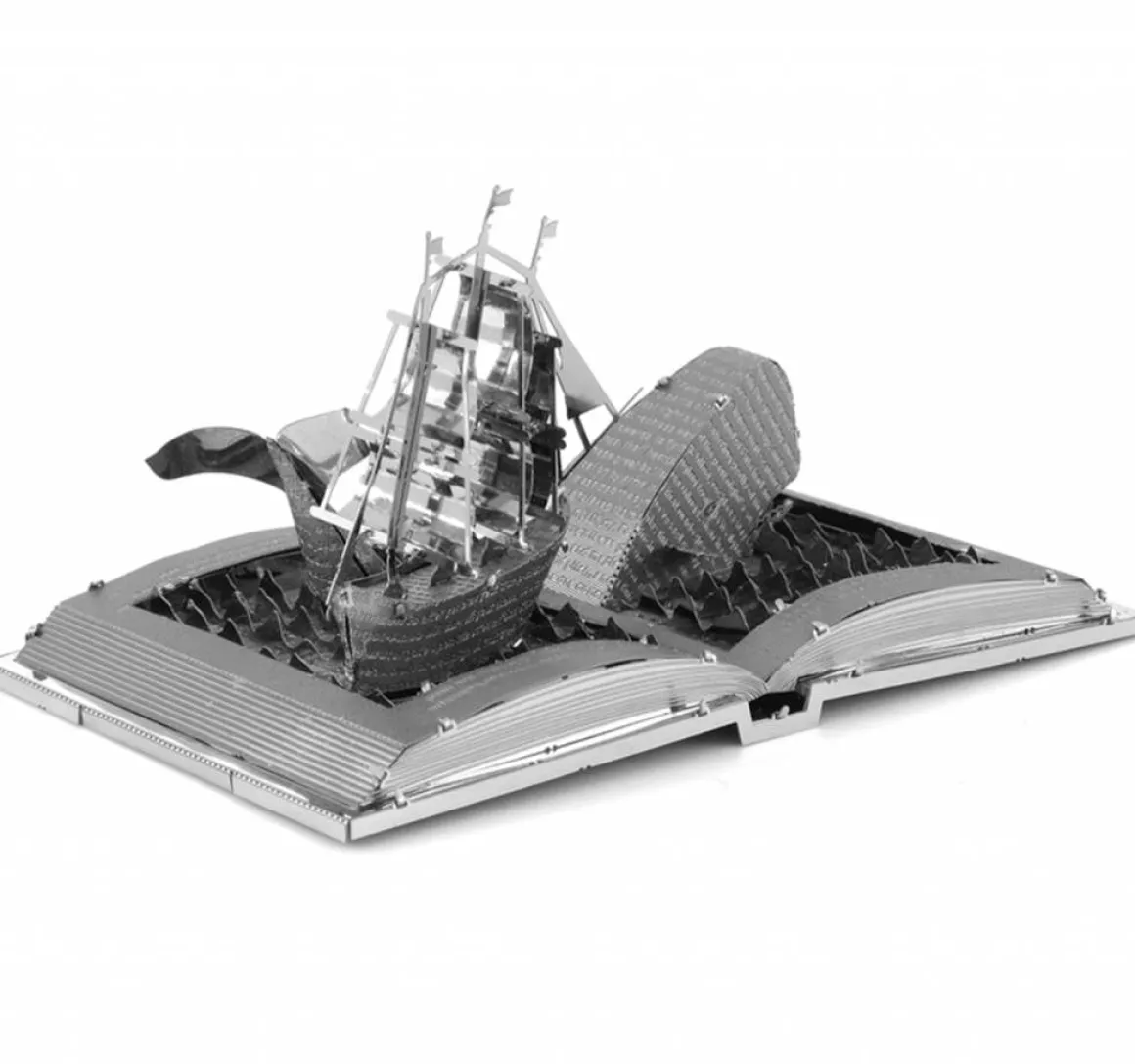 Metal Earth Moby Dick Boeksculptuur - 3D puzzel